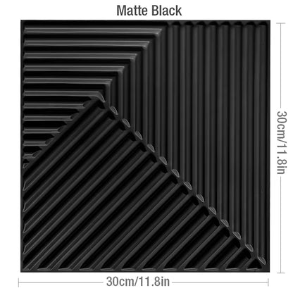 12Pcs 30Cm House Wall Renovation Geometric 3D Wall Panel Non-Self-Adhesive 3D Wall Sticker Room Bathroom Ceramic Tile Wallpaper