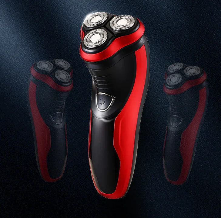 Men's Razor Rotary Waterproof Electric Shaver Pop-Up Trimmer Wet Dry Cordless