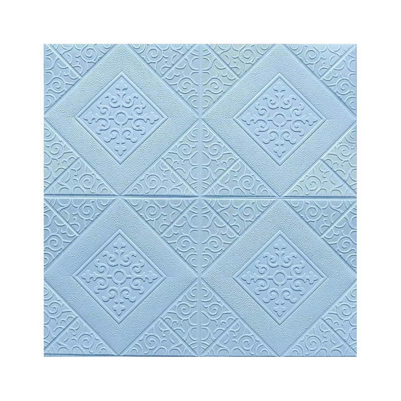 10Pcs 70×70Cm Ceiling Wallpaper 3D Foam Brick Wallpaper Adhesive Wall Decor Wall Stickers