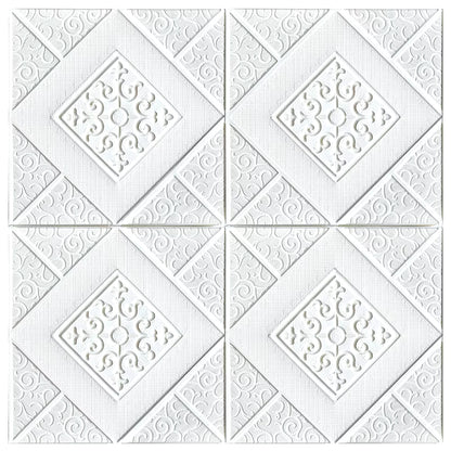 10Pcs 70×70Cm Ceiling Wallpaper 3D Foam Brick Wallpaper Adhesive Wall Decor Wall Stickers