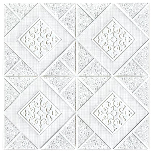 10Pcs 70×70Cm Ceiling Wallpaper 3D Foam Brick Wallpaper Adhesive Wall Decor Wall Stickers