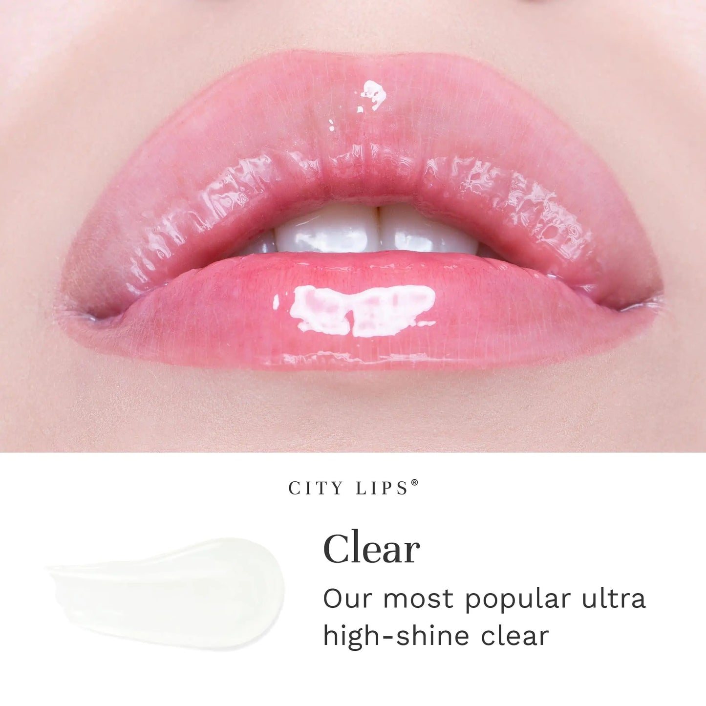 City Beauty City Lips Clear - Plumping Lip Gloss - Hydrate & Volumize - High Shine Lip Plumper - Hyaluronic Acid & Peptides Visibly Smooth Lip Wrinkles - Cruelty-Free