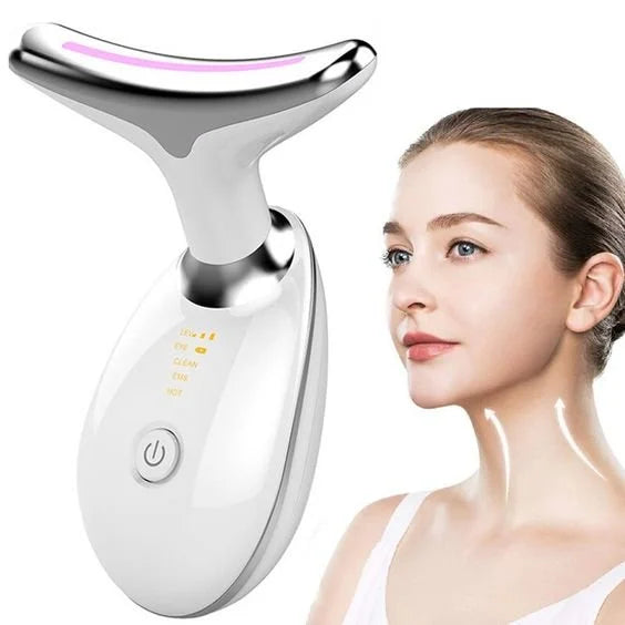 EMS Neck Face Beauty Device LED