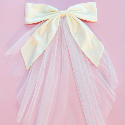 OMG Beauty Veil Bow Hair Clip