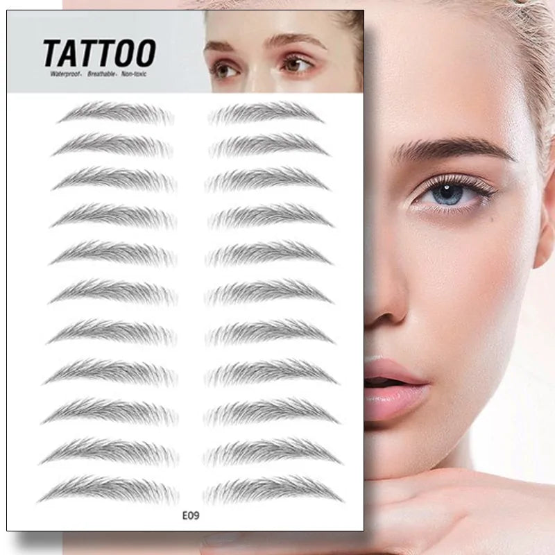 Natural Waterproof Brow Stickers For Flawless Beauty