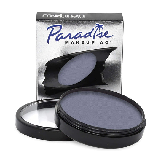 Mehron Makeup Paradise Makeup AQ Pro Size | Stage & Screen, Face & Body Painting, Special FX, Beauty, Cosplay, and Halloween | Water Activated Face Paint & Body Paint 1.4 oz (40 g) (Storm Cloud) Storm Cloud 1.4 Ounce