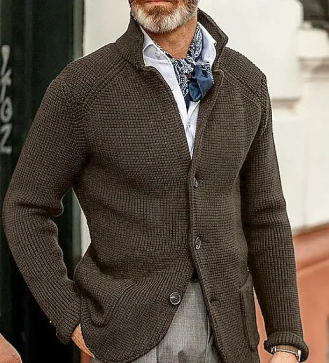 Men's Knitted Sweater Coat