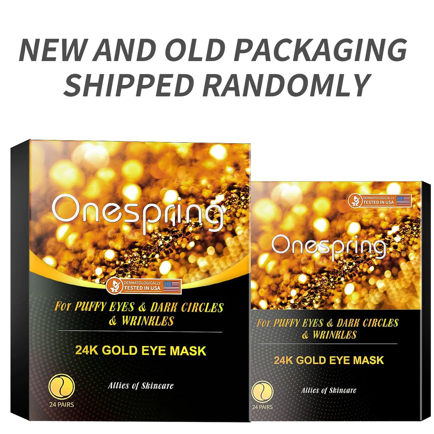 Under Eye Patches (24 Pairs) - Golden Under Eye Mask for Dark Circles, Puffiness & Wrinkles, Natural Collagen Eye Gels Pads for Refreshing, Revitalizing, Beauty & Personal Care 24 Count (Pack of 1) Gold