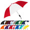 STROMBERGBRAND UMBRELLAS The Spectrum Popular Style 42" Automatic Open Compact Travel Umbrella for Rain, Wind & Sun, Sturdy Lightweight Small Portable Folding Umbrella for Men and Women Red/White