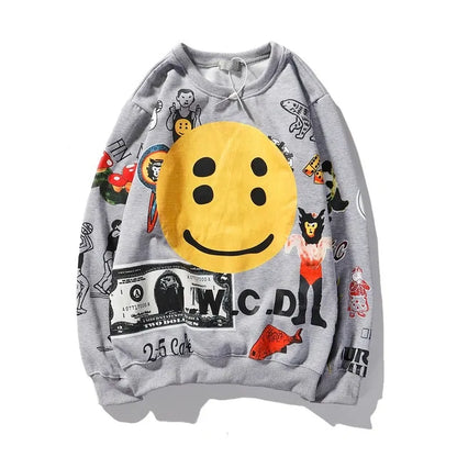 Men's Graffiti Letter Hoodies