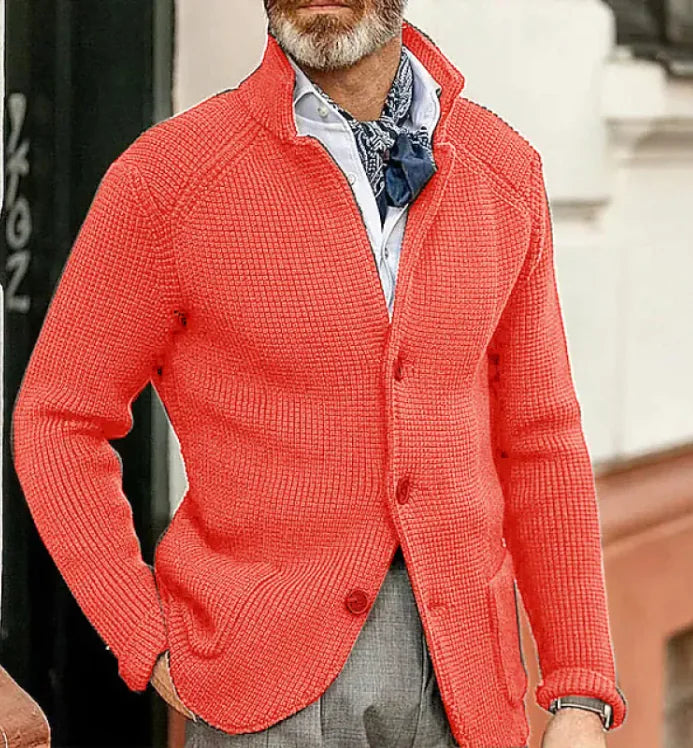 Men's Knitted Sweater Coat