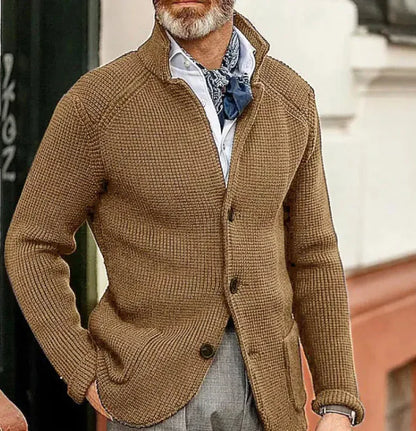 Men's Knitted Sweater Coat