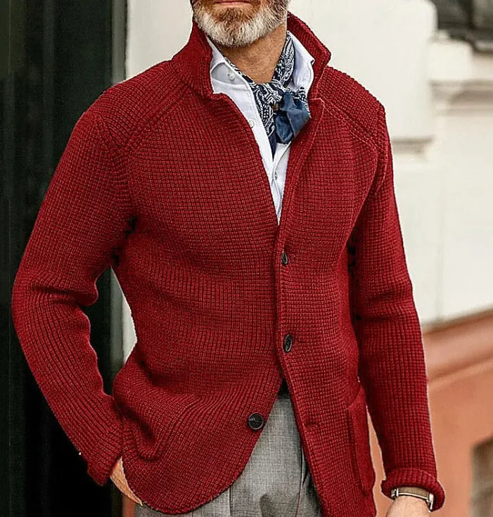 Men's Knitted Sweater Coat