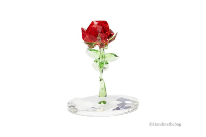 Swarovski (5230478) Beauty and the Beast Enchanted Rose Colored Crystal Figurine