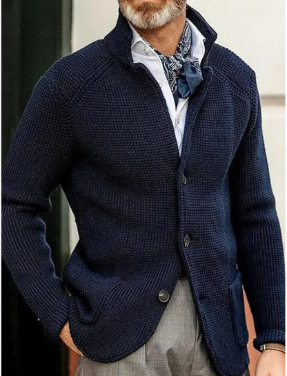 Men's Knitted Sweater Coat