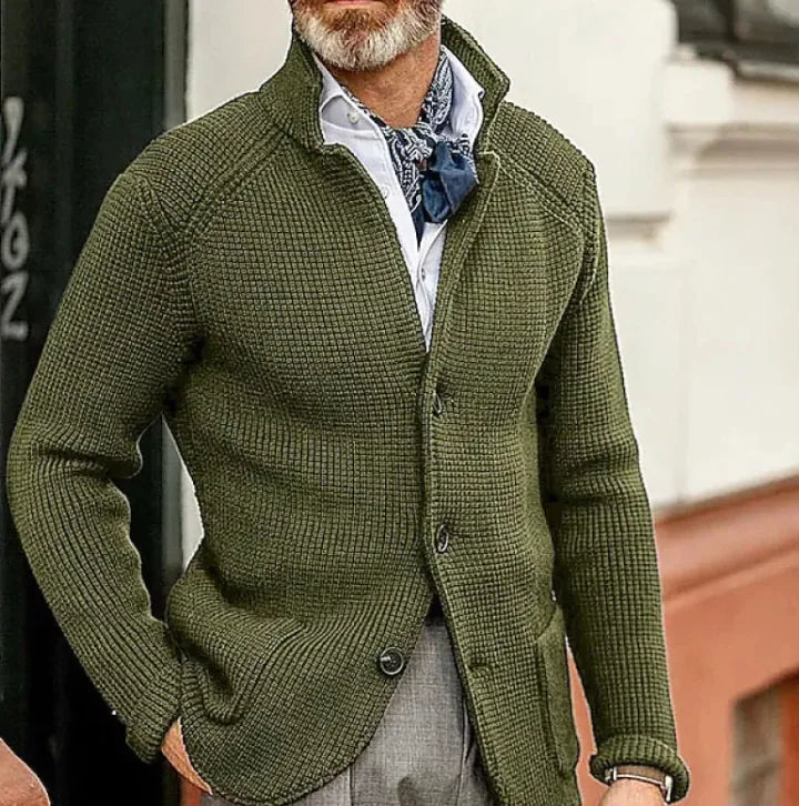 Men's Knitted Sweater Coat