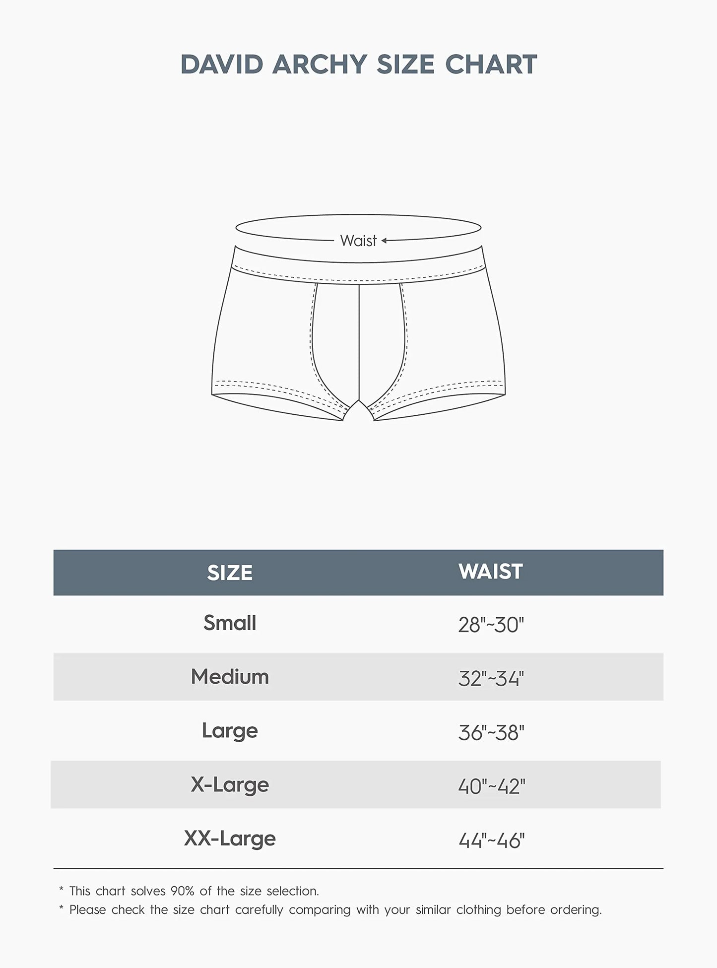 DAVID ARCHY Men's Underwear Micro Modal Dual Pouch Trunks Support Ball Pouch Bulge Enhancing Boxer Briefs for Men 4 Or 7 Pack White - 6.5" in 3 Pack Large