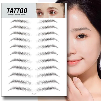 Natural Waterproof Brow Stickers For Flawless Beauty