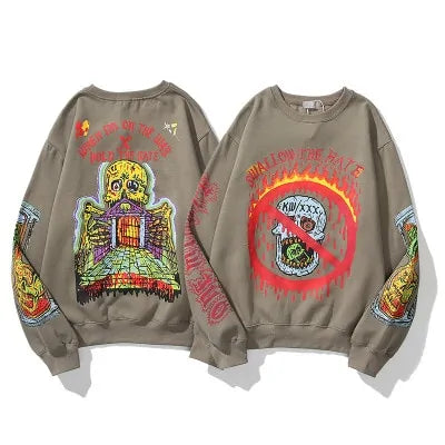 Men's Graffiti Letter Hoodies