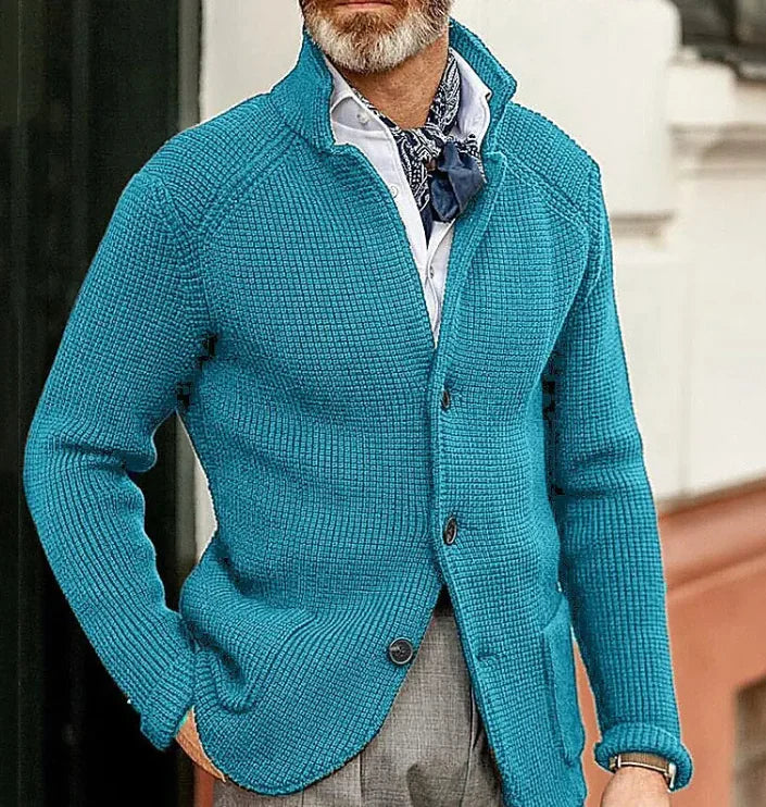 Men's Knitted Sweater Coat