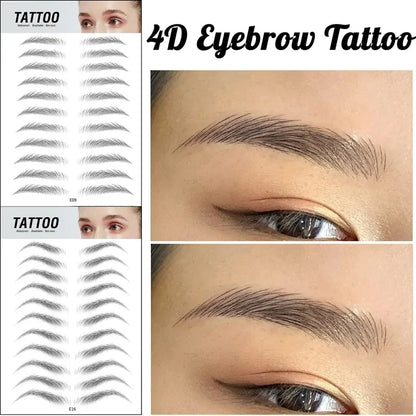 Natural Waterproof Brow Stickers For Flawless Beauty