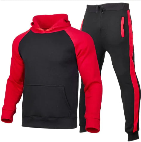 Men's Hooded Cardigan Sports Suit