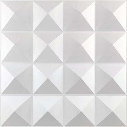 12Pcs 30Cm House Wall Renovation Geometric 3D Wall Panel Non-Self-Adhesive 3D Wall Sticker Room Bathroom Ceramic Tile Wallpaper