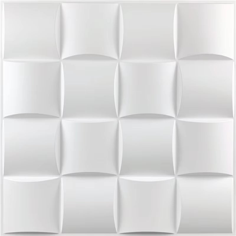 12Pcs 30Cm House Wall Renovation Geometric 3D Wall Panel Non-Self-Adhesive 3D Wall Sticker Room Bathroom Ceramic Tile Wallpaper