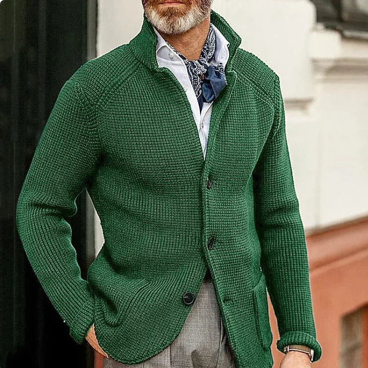 Men's Knitted Sweater Coat