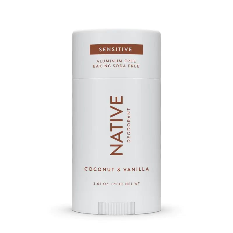 Native Sensitive Deodorant Contains Naturally Derived Ingredients, 72 Hour Odor Control | Deodorant for Women & Men, Aluminum Free with Baking Soda, Coconut Oil and Shea Butter, Coconut & Vanilla