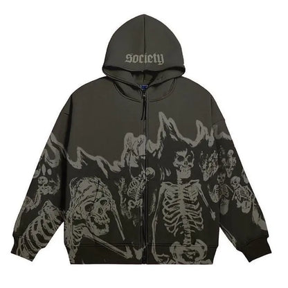 Men's Streetwear Skull Hoodies