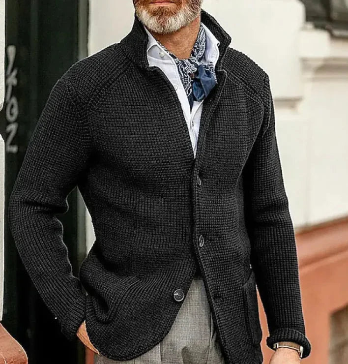 Men's Knitted Sweater Coat