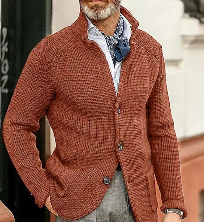 Men's Knitted Sweater Coat