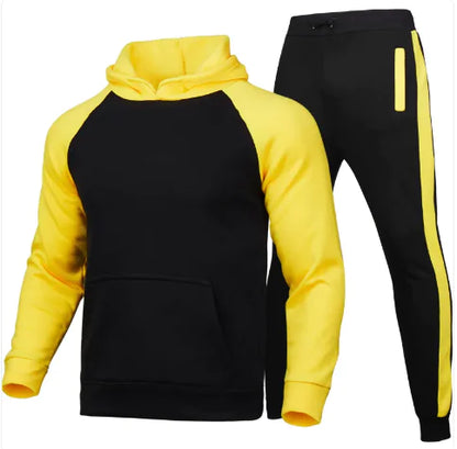 Men's Hooded Cardigan Sports Suit