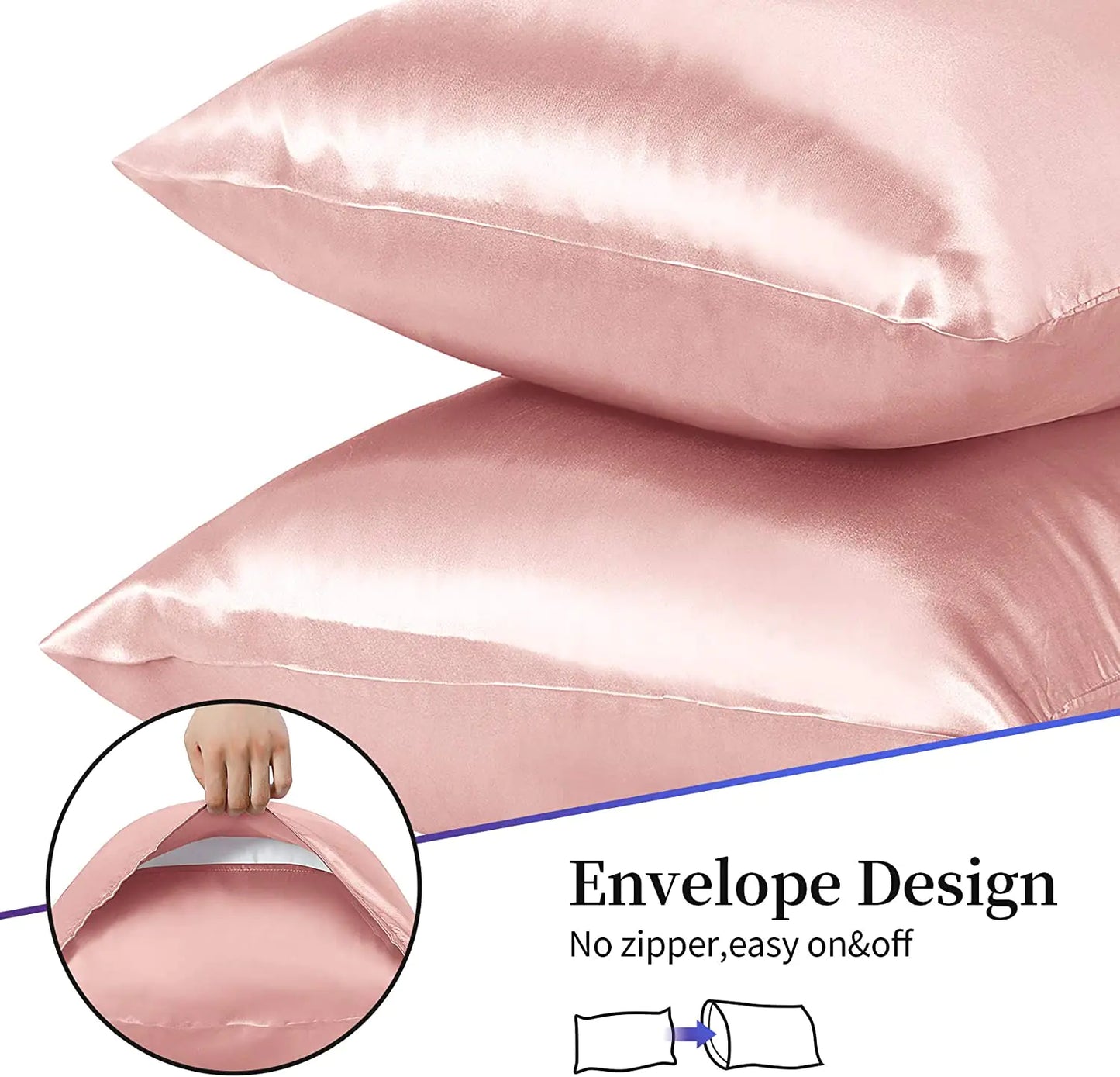 Beauty Sleep Satin Pillowcases 2/Pack