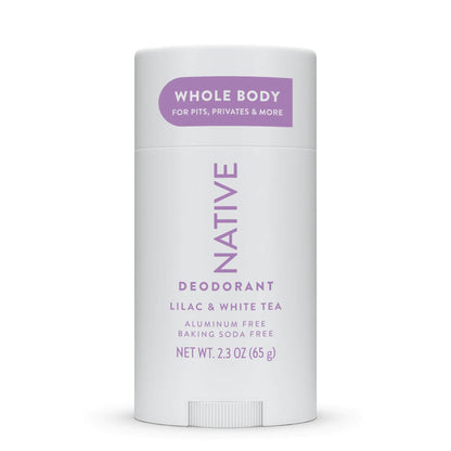 Native Whole Body Deodorant Stick Contains Naturally Derived Ingredients, Deodorant for Men and Women | 72 Hour Odor Protection, Aluminum Free with Coconut Oil and Shea Butter | Lilac & Tea Lilac & White Tea